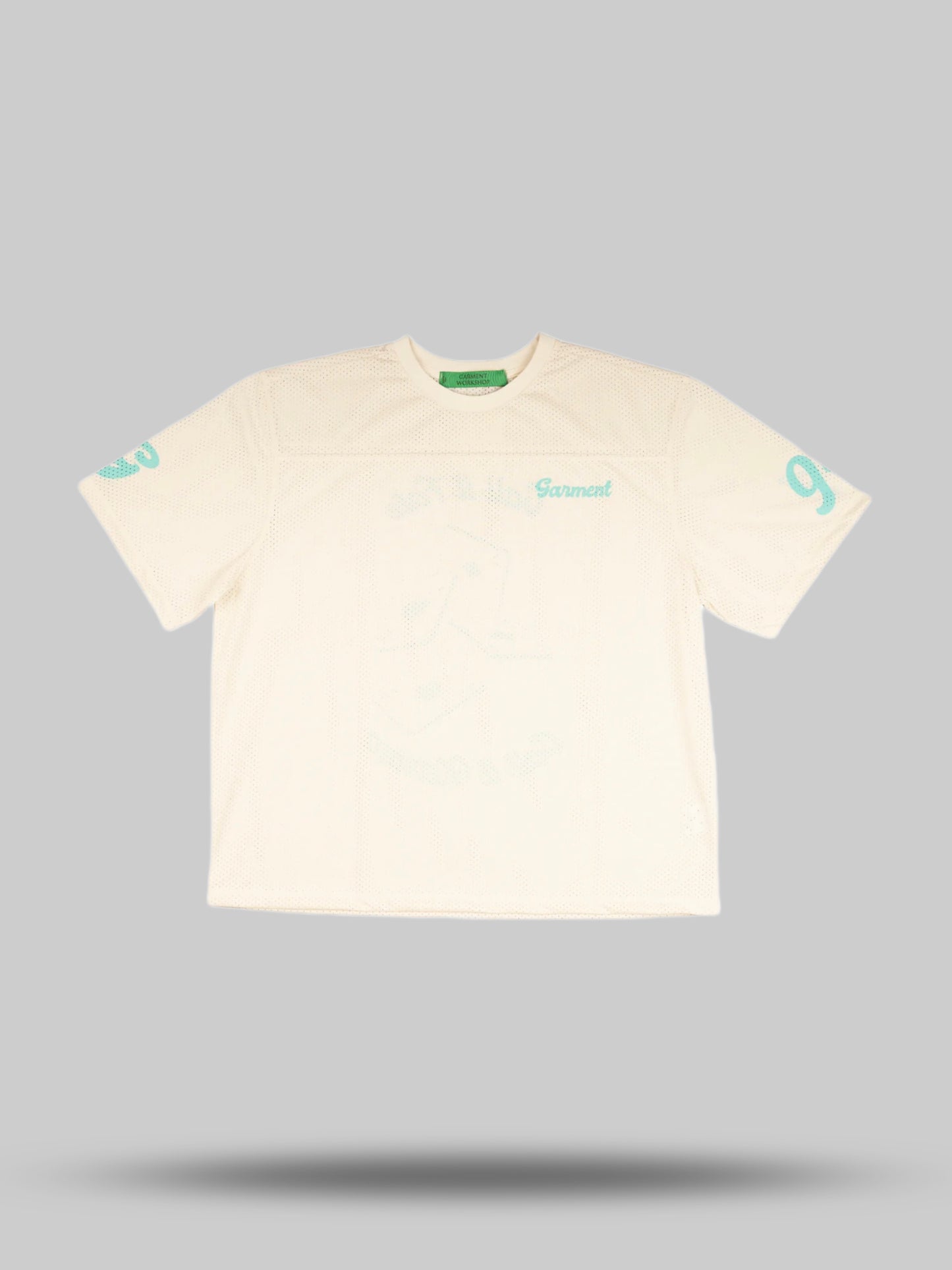 Cream Quarterback Mesh Tee Garment Workshop